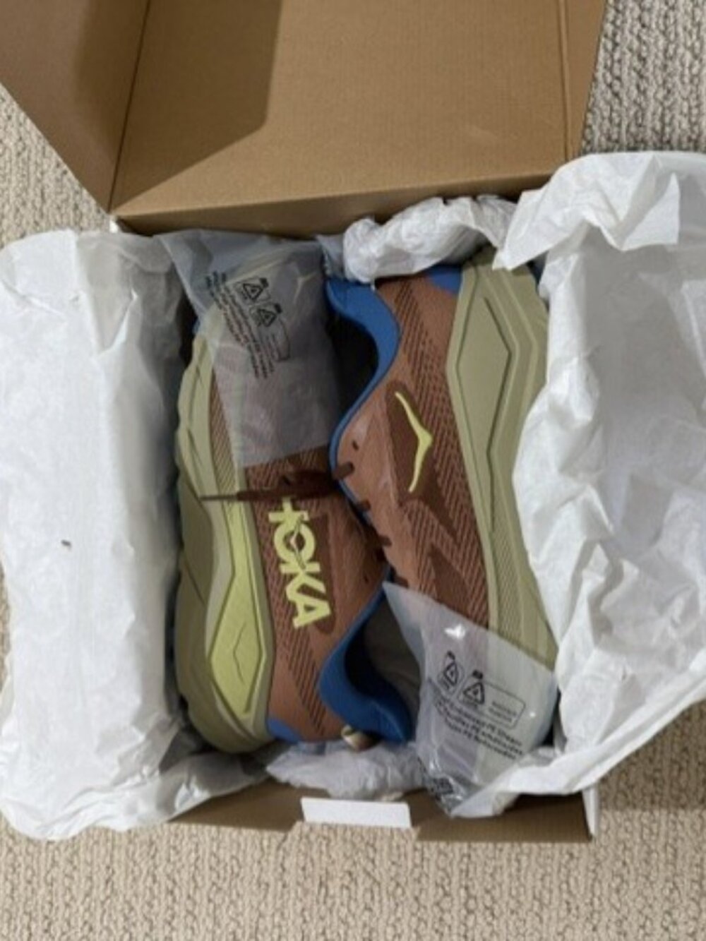 HOKA Challenger 8 Men’s Trail Running Shoes Size 12D Maple/Cardamom New in Box